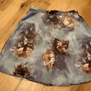 1990s Flower Mini Skirt by Exact Change